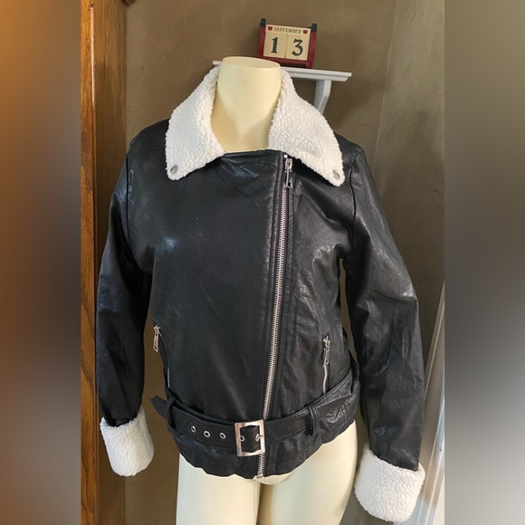 Veste Moto En Simili Cuir Ashley By 26 – Style Rock, Taille M, Multicouleur